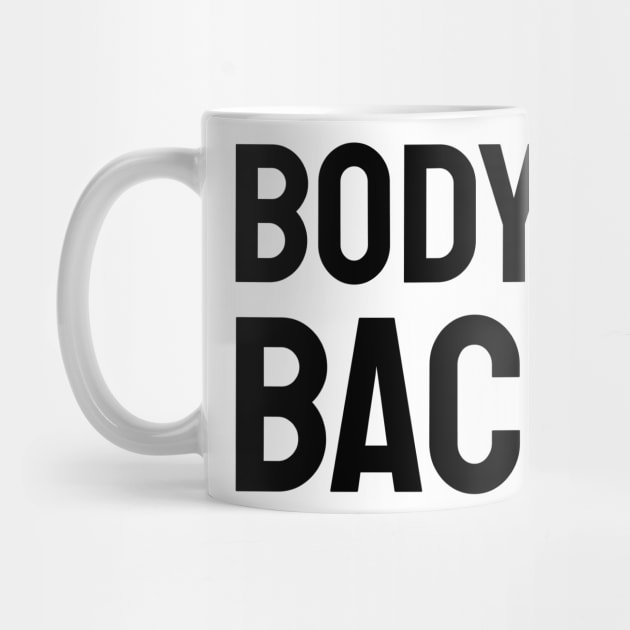 body by bacon black by Typography Dose